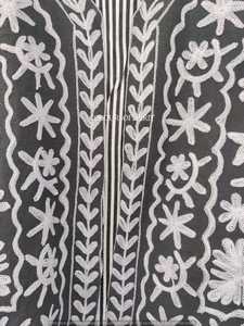 Women's Open Front Free Size Cotton Breathable Eco-Friendly Boho Style Suzani Embroidered <b>Kimono</b> Handmade Spring/Winter <b>Jacket</b> - Product Image 5