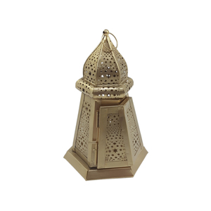 Lanterne décorative unique en métal et verre couleur argent pour la maison et la décoration d'éclairage de Noël lanterne suspendue en vrac faite à la main - Product Image 6