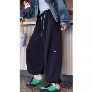 Pantalones de pierna ancha para Mujer de Nueva moda de otoño e invierno, pantalones holgados de cintura alta con estampado de rayas - Product Image 5