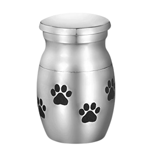 โกศใส่ศพสำหรับสัตว์เลี้ยงทำจากไม้พิมพ์รูปอุ้งเท้าสำหรับงานศพแบบตะวันตกสำหรับผู้ใหญ่ - Product Image 1