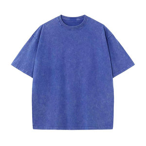 Las camisetas con diseño de timbre de lavado ácido de gran tamaño para hombre más vendidas térmicas de punto de alta calidad a bajo precio - Product Image 1