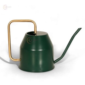 กระป๋องน้ำสีเขียวเคลือบด้วยผงทองด้ามจับสำหรับรดน้ำจากผู้ผลิตจากอินเดีย - Product Image 1