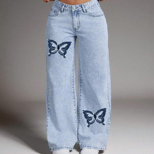 Article de qualité supérieure Jeans pour femmes Jeans confortables et respirants pour femmes Prix bon marché et logo personnalisé Service OEM - Product Image 3