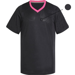 Camiseta de fútbol americano de malla negra y rosa, uniforme personalizado de fútbol americano de alta calidad, transpirable, de malla, talla grande. - Product Image 3