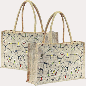 High Quality Customized Logo Jute Shopping Bag Cotton Canvas Bag Custom Item Style Pattern Letter Promotion ENG - Product Image 5