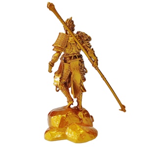 LCD stampa 3D ad alta precisione nuovo Design mito nero Wukong Action figure resina artigianato giocattoli statua