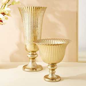 Jarrón Decorativo de Aluminio Hecho a Mano, Centro de Mesa Elegante para Comedor, Vestíbulo de Hotel, Eventos y Fiestas - Product Image 2