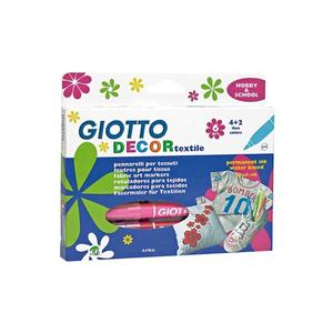 Set di 6 penne per pittura tessile con pennello decorativo - Product Image 1