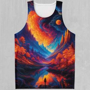 Men Heat-Transfer Printed Tank <b>Top</b> Custom Sleeveless Fitness Workout Shirts Quick Dry Breathable Washed Eco-Friendly - Product Image 5