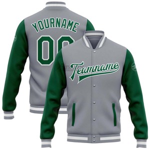 Vente en gros OEM Design personnalisé Vestes de baseball à manches longues Nom de l'équipe Chenille Broderie Collège Baseball Veste pour hommes - Product Image 3