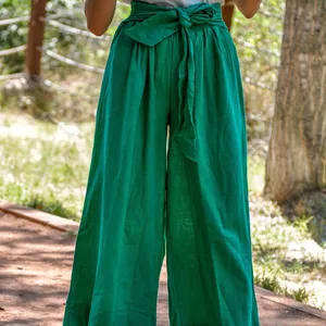 महिलाओं को नियमित रूप से फिट ग्रीन पेजामा लिनन स्लॉची ग्रीन पैंट: गर्मियों के लिए और उससे आगे के लिए आसान शैली
