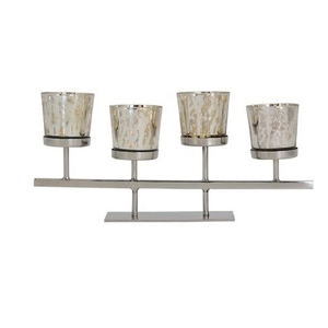 Bougeoirs, 3 pièces, en Aluminium et argent - Product Image 3
