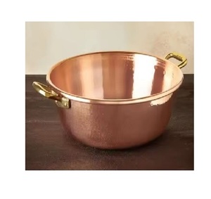 Cuenco de cobre para servir en el hogar, mesa de comedor, boda, nuevo cuenco de cobre decorativo, centro de mesa moderno, frutero para Cocina - Product Image 1