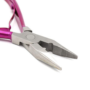 Pince à extensions capillaires pour micro-anneaux, perles et anneaux – Outil de pose avec boucle de traction pour perles en silicone et micro-anneaux - Product Image 5