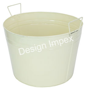 Seau à glace antique grand format avec poignées pour champagne, refroidisseur à vin, idéal pour les bars, les fêtes, les restaurants et les événements. - Product Image 6