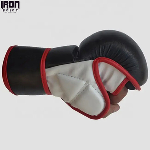 La mejor cantidad de guantes de combate MMA de tamaño adulto, Material de cuero con logotipo personalizado con función de perforación, guantes de entrenamiento a precio de fábrica - Product Image 5