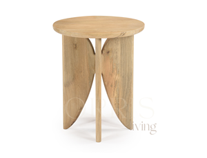 Mesita de Noche de Madera, Elegante, Hecha a Mano, Patas Esculpidas Únicas, Acabado Natural, Construcción Robusta, Mueble de Dormitorio, Color Personalizable - Product Image 5