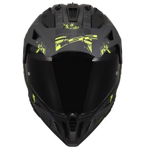 LS2 pioniere 2 pazzo casco nero-grigio-rosso - Product Image 5