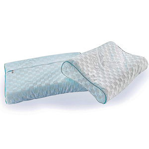 Neck Support <b>Pillow</b> with Ergonomic Contour Monolithic Memory Foam Core and Geometric Cover Factory Direct High Quality Supply - Product Image 3