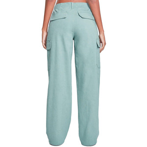 Gran oferta, a la moda ropa de abrigo, pantalones Cargo para mujer, traje de moda de Color liso personalizado, pantalones Cargo transpirables para mujer - Product Image 2