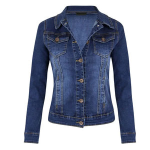 Derniers modèles de veste en jean pour femme de haute qualité et confortable anti-rides veste en jean pour femme logo personnalisé ou respirante - Product Image 1