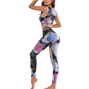Conjuntos de Pantalones de Yoga para Mujer, Tallas Grandes, Transpirables, de Secado Rápido, Anti-UV, Diseño Sólido, Spandex/Poliéster, Ropa Deportiva, Venta al Por Mayor - Product Image 4