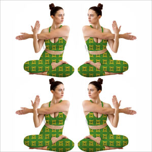 Conjunto Deportivo de 2 Piezas para Mujer: Sujetador Deportivo Ligero, Sólido, Ecológico y Transpirable con Leggings Sin Costuras para Ejercicio, Running y Estilo de Vida Activo - Product Image 6