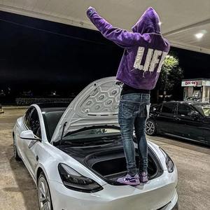 Sweats à capuche personnalisés en éponge française sans ficelle 100% coton fermeture à glissière complète rue surdimensionné épais lourd 450 GSM hommes sweats à capuche vierges - Product Image 5