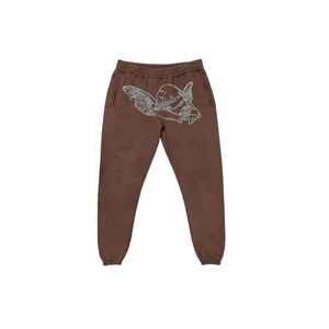 Pantalon imperméable personnalisé décontracté peint numérique imprimé taille moyenne sueur acide lavé pour hommes jambe large sport jogging coupe régulière - Product Image 3