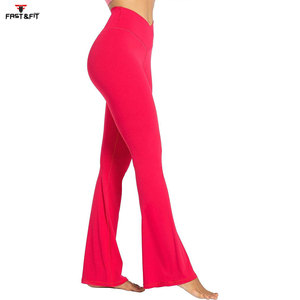 High Quality Satin Jogger Sweatpants for Women ODM Supply Winter Flare Pants with Flat Front Design and Logo - Product Image 2