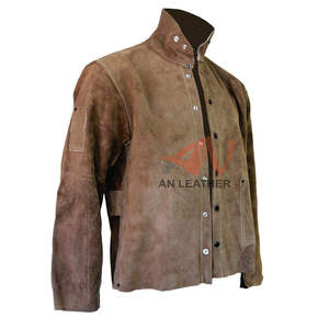 Veste de soudage en cuir fendu, veste de soudage en cuir, veste de sécurité - Product Image 6