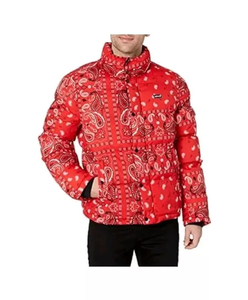 Veste matelassée à col montant en toile légère personnalisée pour homme, chaude et épaisse, design moderne et confortable à porter - Product Image 1
