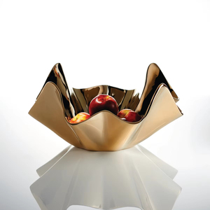 Tazón de Chocolate de Metal Pulido para Dulces y Golosinas con Construcción Resistente y Acabado Reflectante Atractivo para Áreas de Comedor - Product Image 1