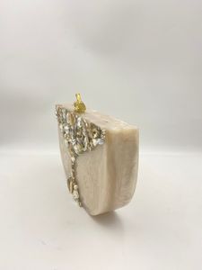 Designer Resin Stone Fashion Evening Clutch <b>Handbags</b> with Elegant Features - Product Image 5