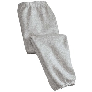 Double Dry Eco Youth & Adult Pantalones de chándal de fondo abierto con bolsillos Algodón Niñas Gris Pantalón liso - Product Image 6