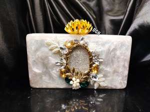 Sacs à main en résine époxy pochette sac à main pour femme style sac à main antique - Product Image 6