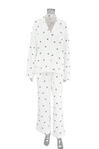 Pjs Sets Pijamas Conjuntos Mujeres Venta al por mayor Modal Ropa de dormir Sleep & Lounge Wear Custom Cotton Ladies Pijamas suaves de manga larga - Product Image 3