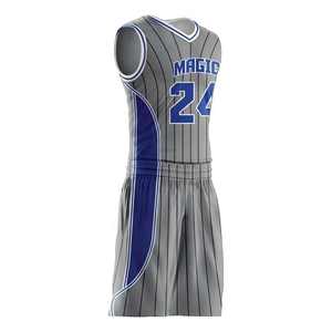 Conjunto de Uniforme de Baloncesto Unisex Personalizado 2025, Sin Mangas, Antibacteriano, de Secado Rápido, Transpirable, de Poliéster, con Impresión Digital, Tallas Grandes - Product Image 5
