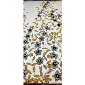 ผ้าฝ้ายระดับไฮเอนด์ประดับด้วยลูกปัดและงานมุกสำหรับคอลเลกชันรันเวย์และเสื้อผ้าแฟชั่น - Product Image 6