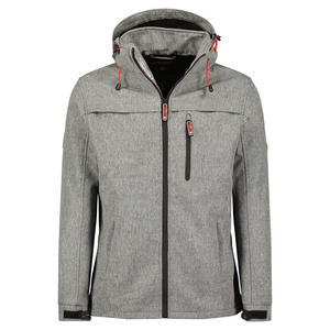 Classical <b>Men</b> Premium Adjustable Comfortable Hooded Softshell <b>Jacket</b> Stylish Quick Dry Fabric Modern Fit <b>Jacket</b> With Custom Logo - Product Image 1