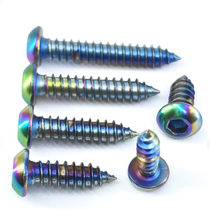 Tornillo Autorroscante de Cabeza Redonda Hexagonal de Acero Inoxidable Color Caramelo M3 M4 M5 M6 para Motocicleta - Product Image 1