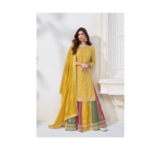 Costume Salwar Kameez de style indien et pakistanais entièrement cousu, parfait pour les fêtes et les festivals, disponible à un prix abordable - Product Image 1