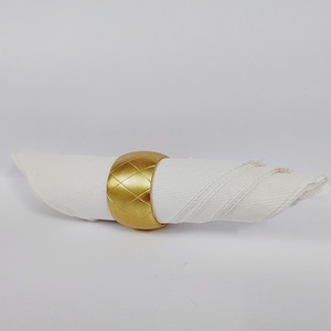 Durable Napkin Ring With Gold Plated For Home <b>Table</b> Accessories Custom Size Metal Napkin Ring Holder With <b>Matte</b> For Hotel - Product Image 6