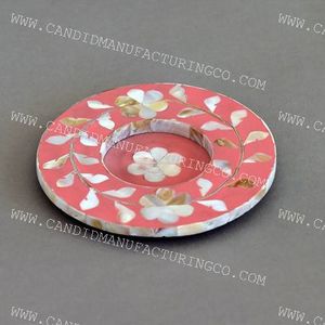Posavasos de té elegante de estilo clásico, los últimos posavasos de madreperla para servir té o café y almohadillas - Product Image 3