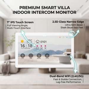 Système d'interphone vidéo Hiwink 2K en alliage d'aluminium, téléphone de porte IP PoE, reconnaissance faciale et palmaire, contrôle d'accès avec vision nocturne par radar - Product Image 5
