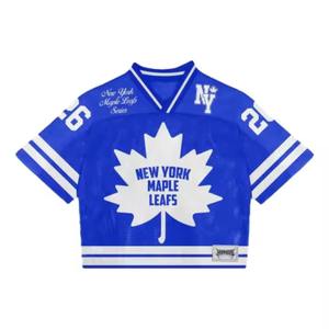 Custom Mesh Cropped American Football Team Wear Jerseys Sports Sublimated <b>Crop</b> Jerseys Streetwear American Retro Football Jersey - Product Image 6