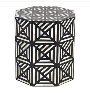 Table basse moderne marocaine vintage en bois avec incrustation d'os Table basse pour le salon, meubles décoratifs pour la maison - Product Image 6