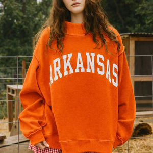 Haut décontracté pour femme, style streetwear, coupe oversize, col montant, uni, en polaire écologique, confortable, pour l'automne et l'hiver, à porter au quotidien - Product Image 1