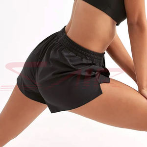 Venta al por mayor 100% algodón mujeres pantalones cortos último estilo Color sólido personalizado mujeres pantalones cortos Casual verano 2024 pantalones cortos elásticos de moda - Product Image 6