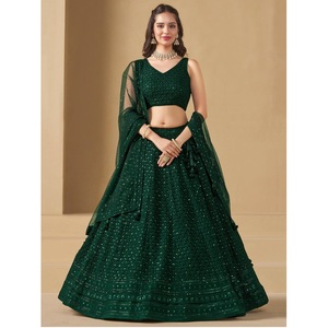 Nouvelle Collection Manches Courtes Mariage Lehenga Choli pour Femme et Fille Porter à Prix Abordable Pakistanais Lehenga Choli - Product Image 1